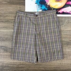 adidas plaid golf shorts
